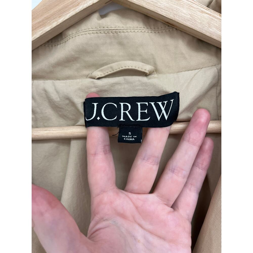 J. CREW Relaxed Heritage Double-Breasted Trench Coat Classic Chino - Small - Picture 8 of 15